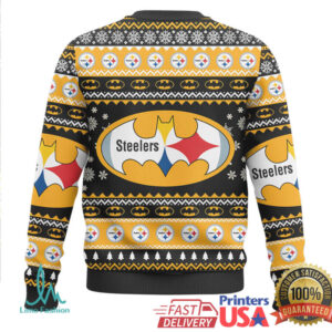 Pittsburgh Steelers ‘I Am Vengeance’ Batman Ugly Christmas Sweater