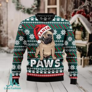 Pug Santa Paws Ugly Christmas Sweater