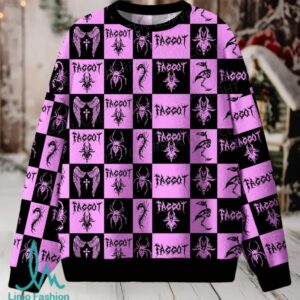 Purple Punk Faggot Pride Christmas Knit Sweatshirt