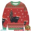 Retro Cat Smoking Christmas Ugly Sweatshirt