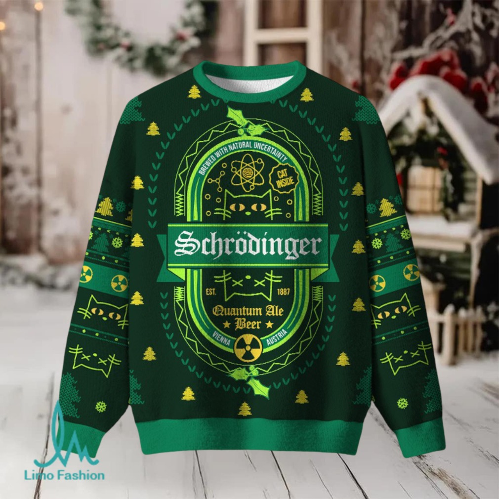 Quantum Holiday Cheer Ugly Christmas Fuzzy Fleece Sweatshirt Quantum Holiday Cheer Ugly Christmas Fuzzy Fleece Sweatshirt