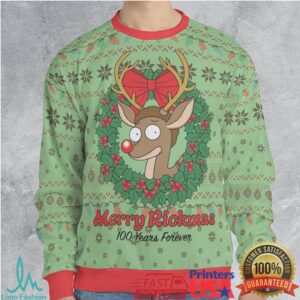Reindeer Morty Merry Rickmas Ugly Christmas Sweatshirt