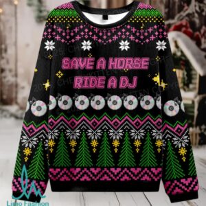 Ride A DJ Christmas Knit Sweatshirt