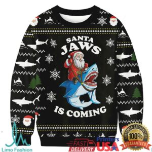 Santa Jaws Christmas Ugly Sweatshirts