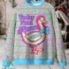 Santa Duck Christmas Knit Sweatshirt