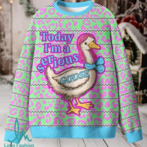 Serious Goose Christmas Knit Sweatshirt