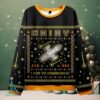 Starship Universe Black Ugly Christmas Fuzzy Fleece Sweatshirt