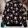 White Cxxt Flame Christmas Knit Sweatshirt White Cxxt Flame Christmas Knit Sweatshirt