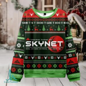 Skynet Ugly Christmas Fuzzy Fleece Sweatshirt