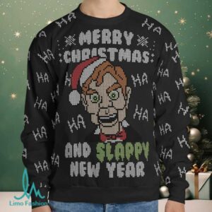 Slappy New Year Goosebumps Ugly Christmas Sweatshirt