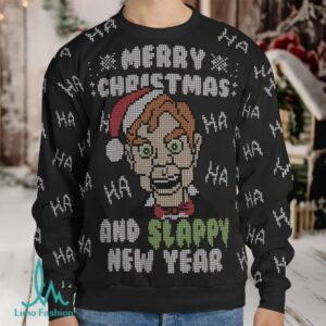 Slappy New Year Goosebumps Ugly Christmas Sweatshirt