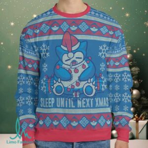Sleep Until Next Christmas Pokemon Ugly Christmas Sweatshirt