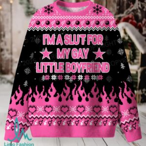 Slxt For My Gay BF Christmas Knit Sweatshirt