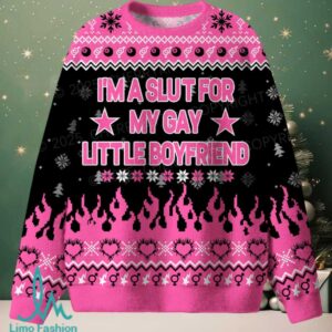 Slxt For My Gay BF Christmas Knit Sweatshirt