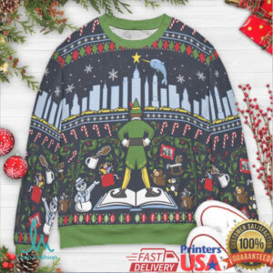 Smiling Is My Favorite Ugly Christmas Sweatshirt