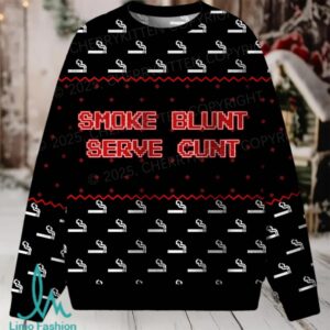Smoke Blunt Christmas Knit Sweatshirt