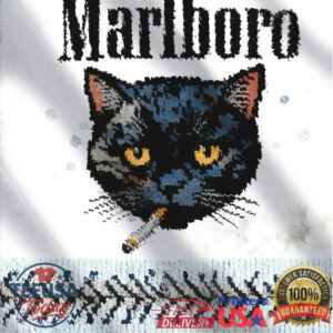Smoking Cat Marlboro Cool Christmas Ugly Sweatshirt