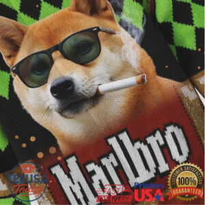 Smoking Dog Christmas Ugly Sweatshirt