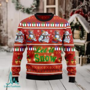 Snowman Let It Snow Ugly Christmas Sweater