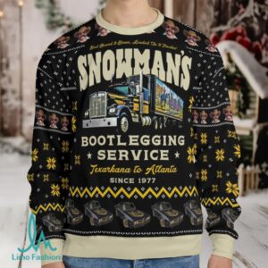 Snowman Smokey and the Bandit Ugly Christmas Sweatshirt