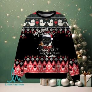 Sometimes I Have To Let God Fix It Christian Lightweight Sweaters