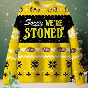 Sorry We Are Stoned Christmas Knit Sweatshirt