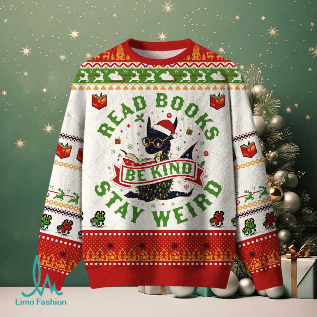 Stay Weird Ugly Christmas Fuzzy Fleece Sweatshirt Stay Weird Ugly Christmas Fuzzy Fleece Sweatshirt
