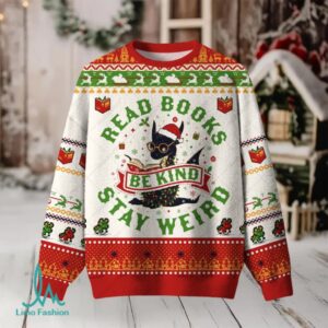 Stay Weird Ugly Christmas Fuzzy Fleece Sweatshirt