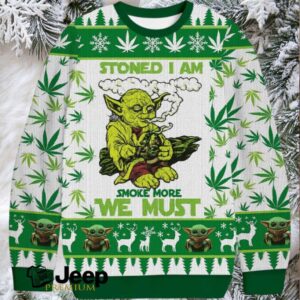 Stoned I am Smoke More We Must Christmas Ugly Sweatshirt Stoned I am Smoke More We Must Christmas Ugly Sweatshirt
