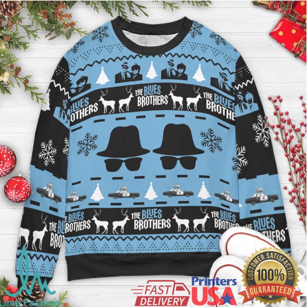 The Blues Brothers Ugly Christmas Sweatshirt The Blues Brothers Ugly Christmas Sweatshirt