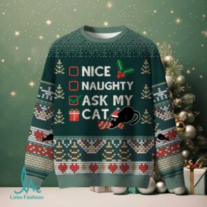 The Cat’s Christmas List Ugly Christmas Fuzzy Fleece Sweatshirt The Cat’s Christmas List Ugly Christmas Fuzzy Fleece Sweatshirt