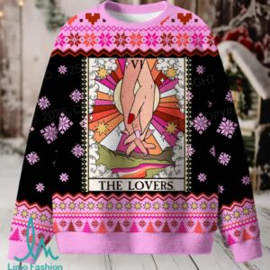 The Lesbian Lovers Pride Christmas Knit Sweatshirt The Lesbian Lovers Pride Christmas Knit Sweatshirt