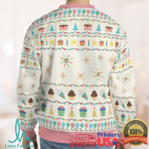 The Party Never Ends Ugly Christmas Sweatshirt