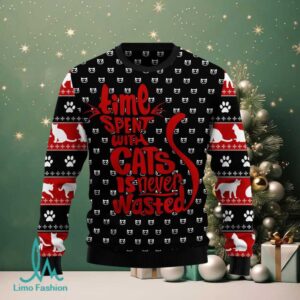 Time With Cat Christmas Ugly Christmas Sweater Time With Cat Christmas Ugly Christmas Sweater