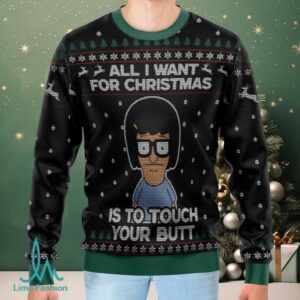 Tina Belcher Style Ugly Christmas Sweatshirt Tina Belcher Style Ugly Christmas Sweatshirt