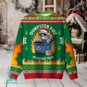 Trash Panda Ugly Christmas Fuzzy Fleece Sweatshirt