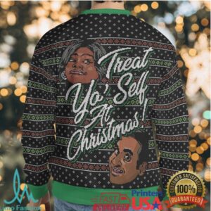 Treat Yo' Self Holiday Ugly Christmas Sweatshirt