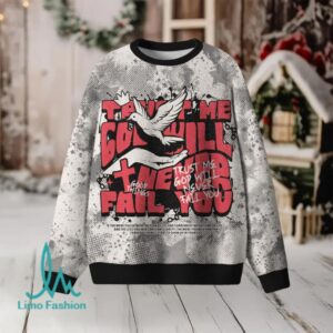 Trust Me God Will Never Fall You Furry Christian Lightweight Sweater