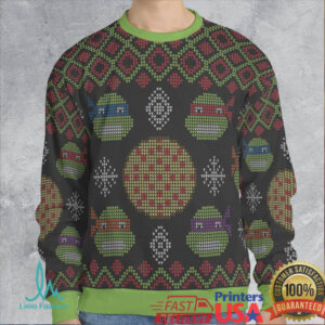 Turtle Power TMNT Ugly Christmas Sweatshirt Turtle Power TMNT Ugly Christmas Sweatshirt