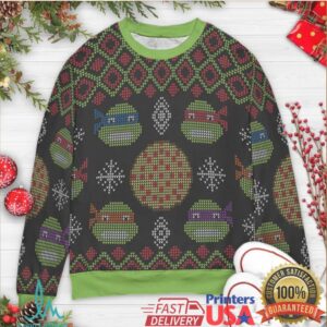 Turtle Power TMNT Ugly Christmas Sweatshirt