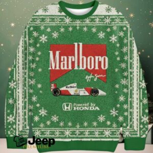 Vintage Marlboro Racing Christmas Ugly Sweatshirt