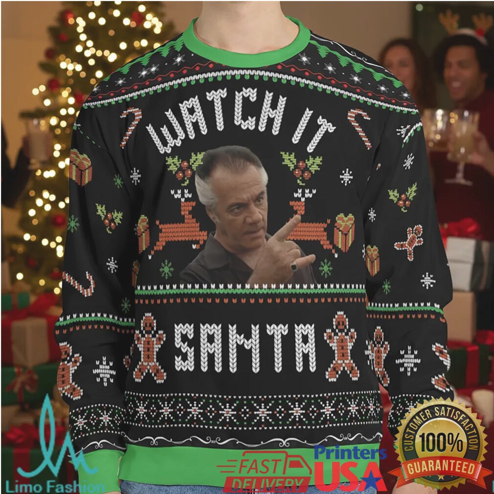 Watch It Santa The Sopranos Ugly Christmas Sweatshirt Watch It Santa The Sopranos Ugly Christmas Sweatshirt