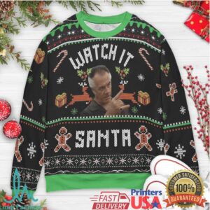 Watch It Santa The Sopranos Ugly Christmas Sweatshirt