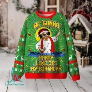 We Gonna Party Like Its My Birthday Christian Lightweight Sweater