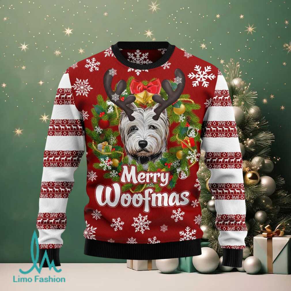 West Highland White Terrier Woofmas Ugly Christmas Sweater West Highland White Terrier Woofmas Ugly Christmas Sweater