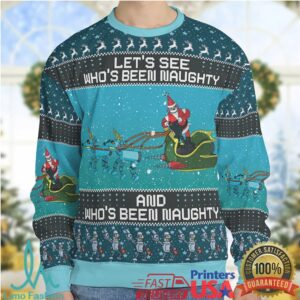 Who’s Been Naughty Robot Santa Claus Futurama Ugly Christmas Sweatshirt Who’s Been Naughty Robot Santa Claus Futurama Ugly Christmas Sweatshirt
