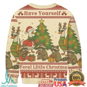 Wild Holiday Animal Party Christmas Ugly Sweatshirt