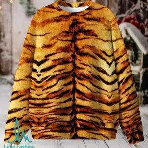 Wild Tiger Texture Christmas Knit Sweatshirt Wild Tiger Texture Christmas Knit Sweatshirt