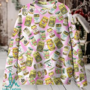 Yellow Canned Pickles Christmas Knit Sweatshirt Yellow Canned Pickles Christmas Knit Sweatshirt