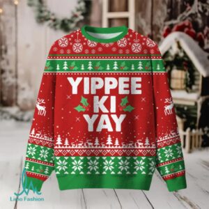 Yippee Ki Yay Ugly Christmas Fuzzy Fleece Sweatshirt